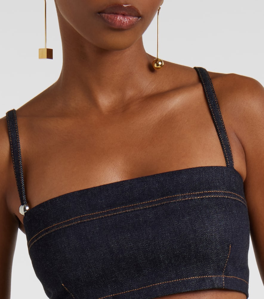 Bisou De-Nîmes denim bra top