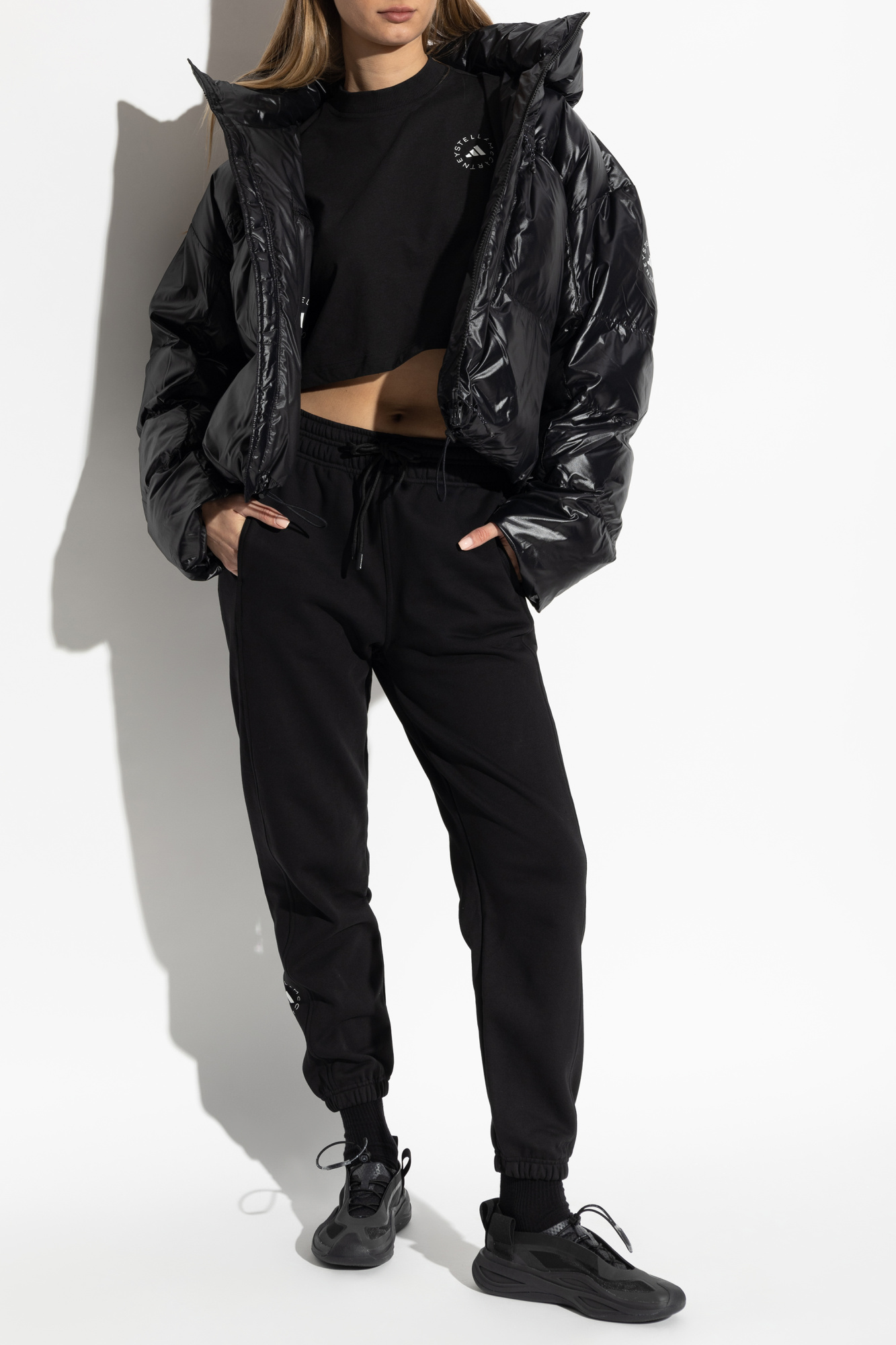 Padded Jacket With Logo, Women's, Black