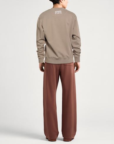 Man Sweatshirt Taupe Size S Cotton, Elastane, Lyocell