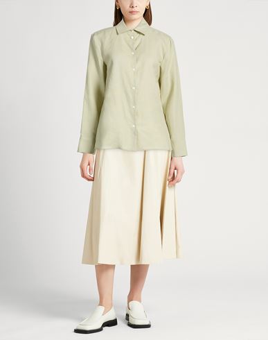 Woman Shirt Light green Size 6 Linen