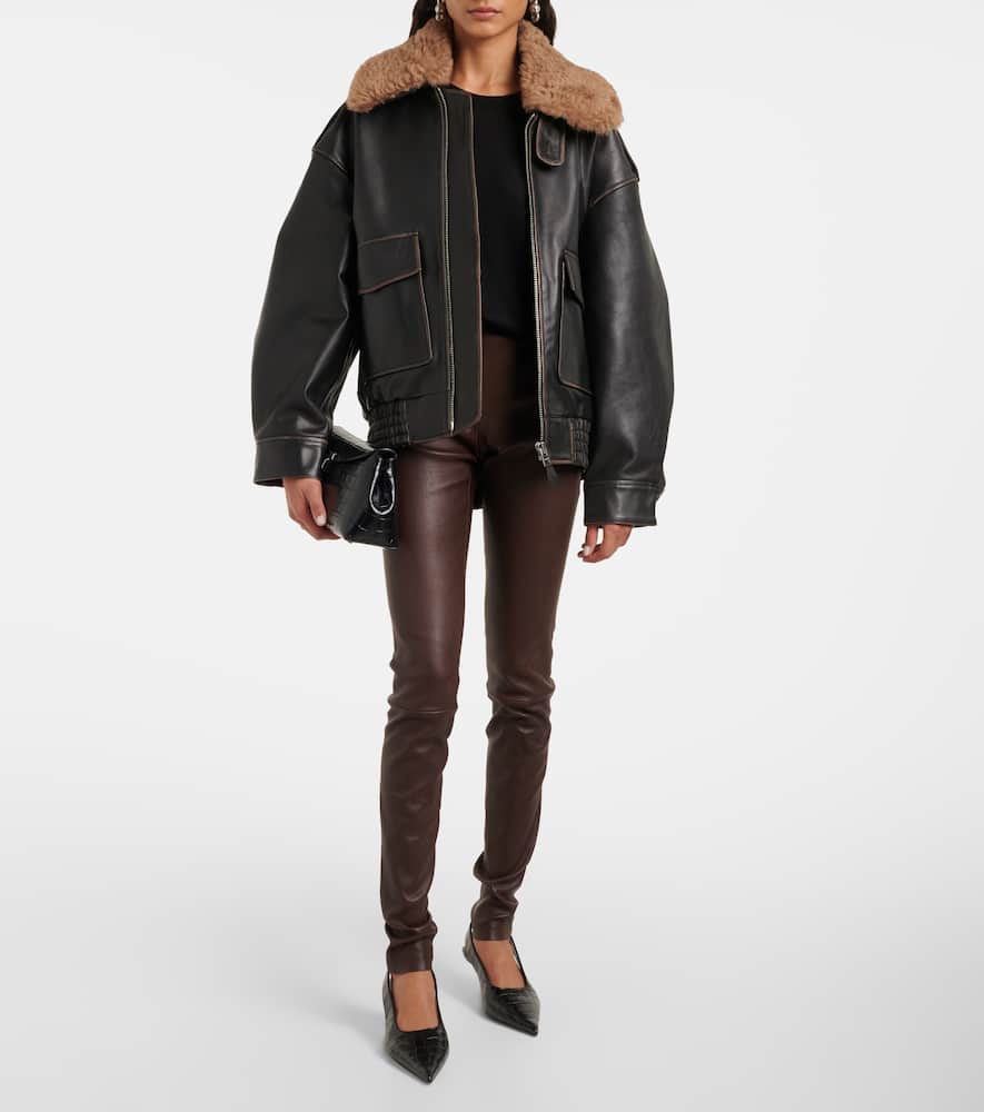 Carolyn leather pants