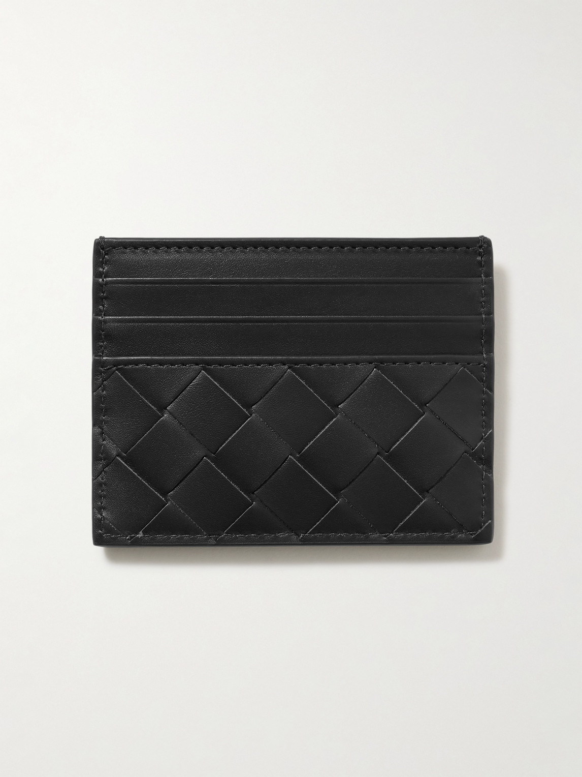 Intrecciato Leather Cardholder