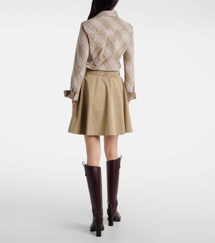 Cotton wrap skirt