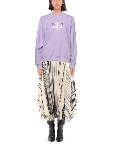 Woman Sweatshirt Lilac Size L Cotton, Elastane