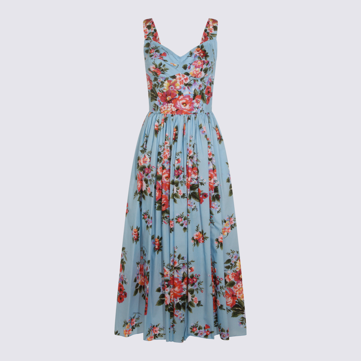Flower Print Long Dress