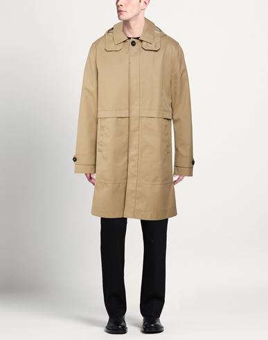 Man Overcoat & Trench Coat Beige Size 40 Polyester, Cotton, Polyurethane