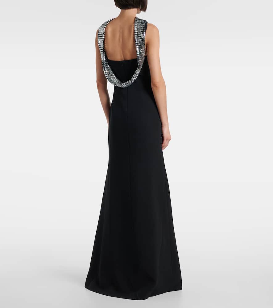 Embellished cady gown