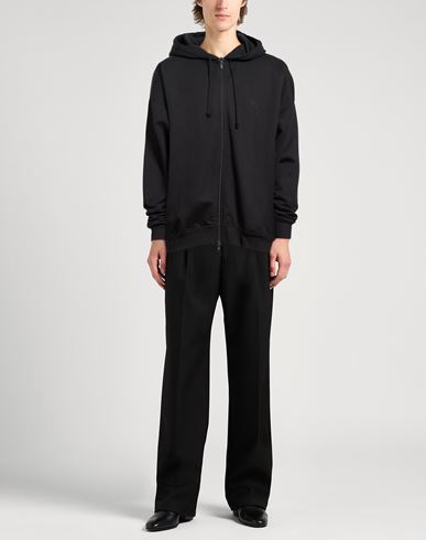 Man Sweatshirt Black Size 50 Cotton, Polyester
