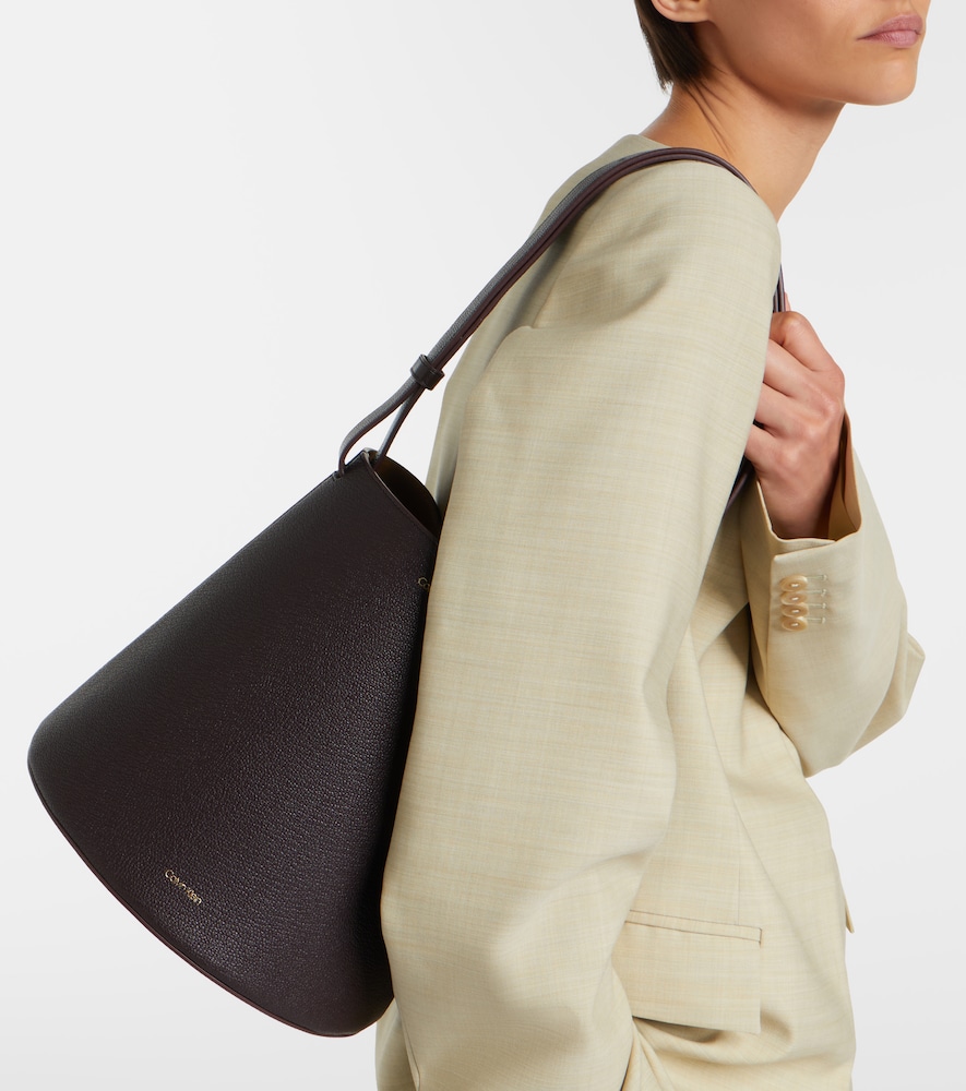 Orbita Small leather bucket bag