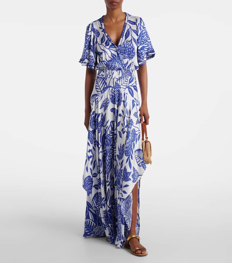 Mabelle satin maxi dress