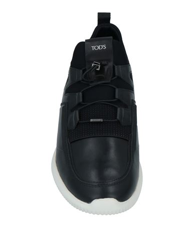 Tod's No_code Man Sneakers Black Size 12 Leather, Textile fibers