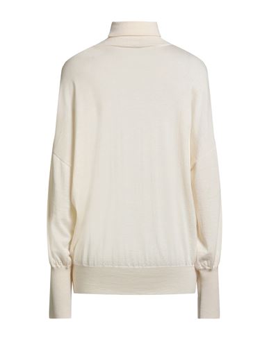 Cashmere Woman Turtleneck Ivory Size S Cashmere, Silk, Brass