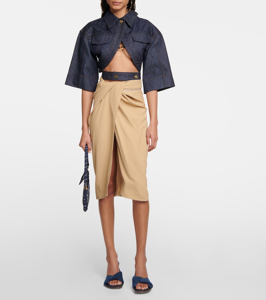 Les Mules Bagnu denim mules