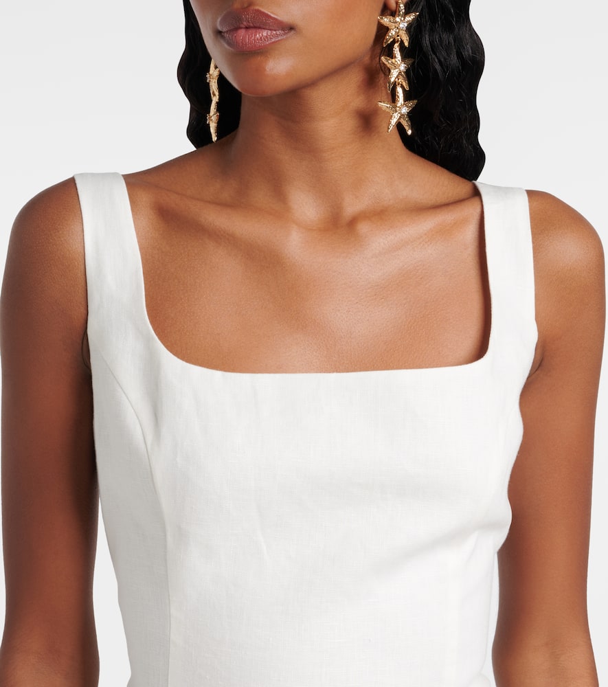 Iris linen minidress