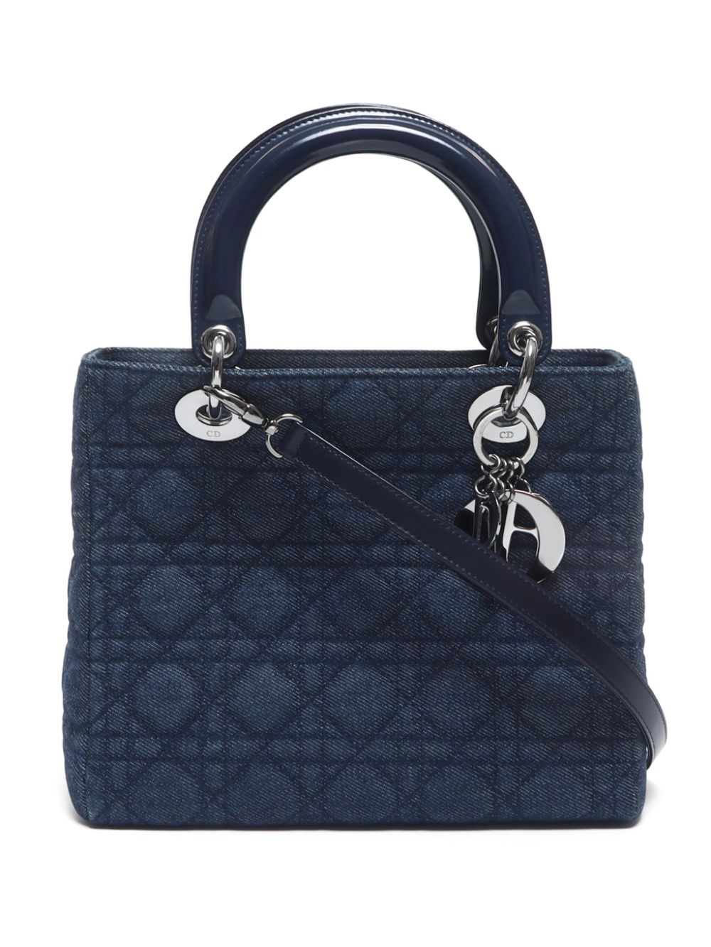 2000s Lady Dior two-way bag - Blue