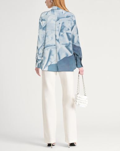 Woman Shirt Light blue Size 4 Silk