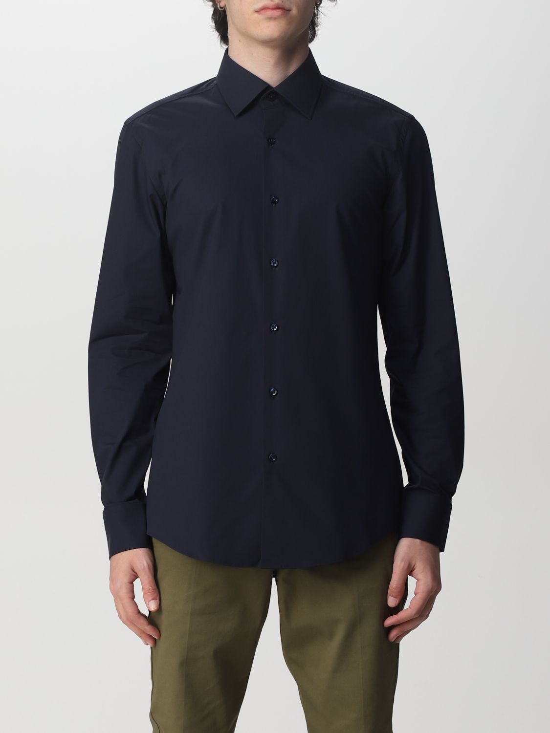 Shirt Men colour Blue