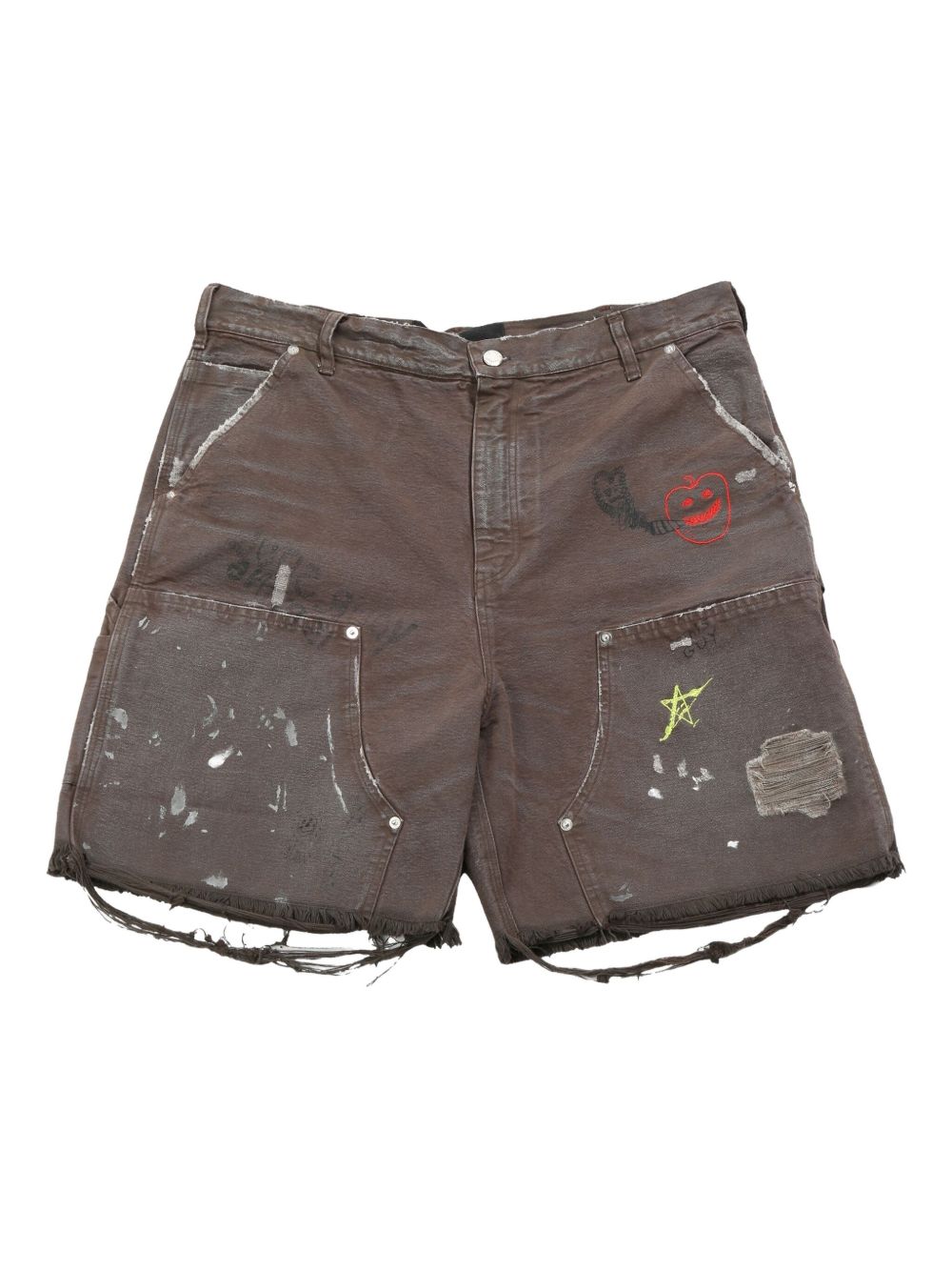 Paly This Guy's Double Knee shorts - Brown