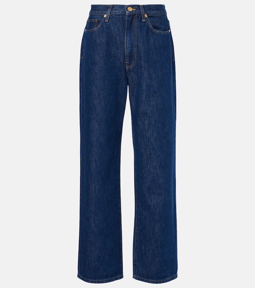 Linn high-rise wide-leg pants