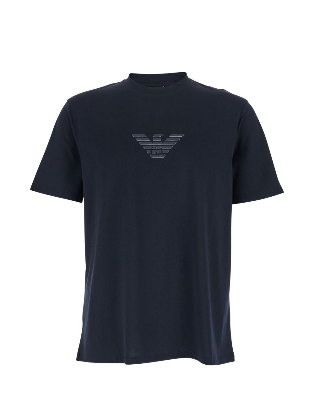 Logo-Embroidered Cotton T-shirt — Navy