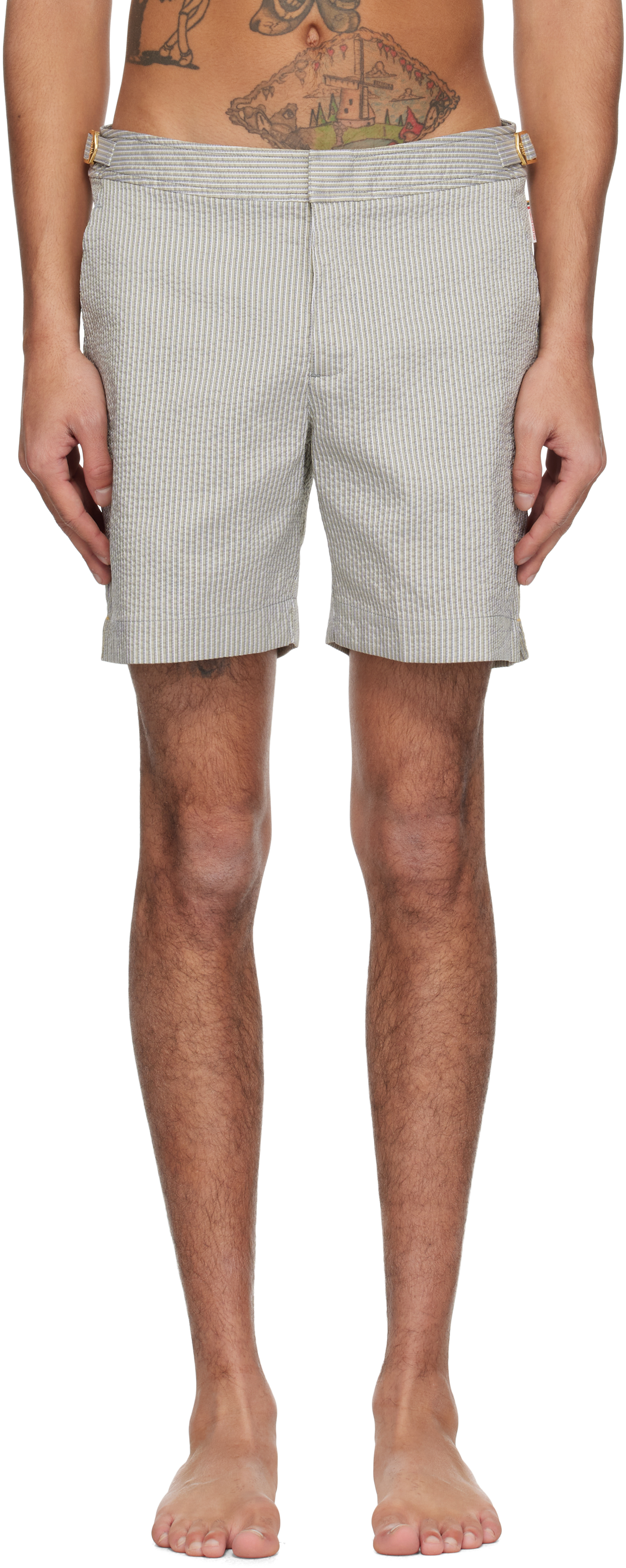 Orlebar Brown Khaki Bulldog Swim Shorts