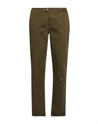 Man Jeans Military green Size 33 Cotton, Polyamide, Elastane