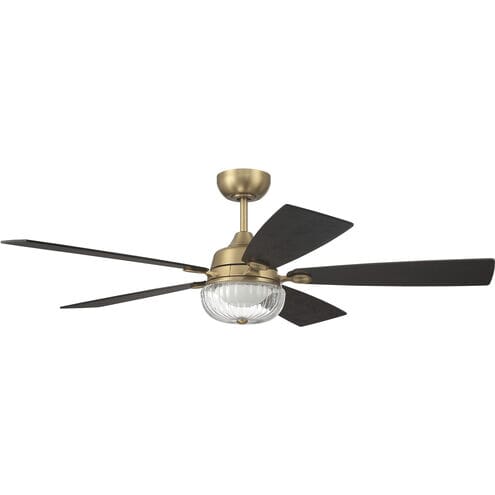 Craftmade Chandler 1-Light Ceiling Fan with Blades Included in Satin Bra