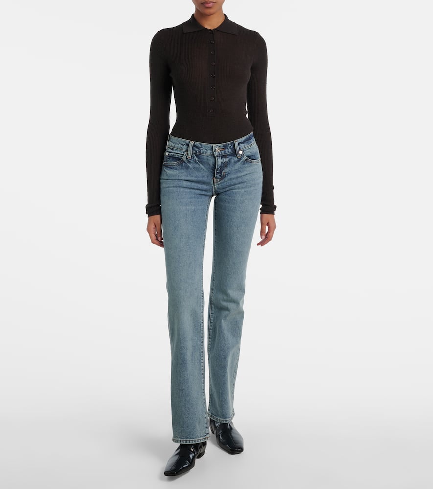 Le Pixie low-rise flared jeans
