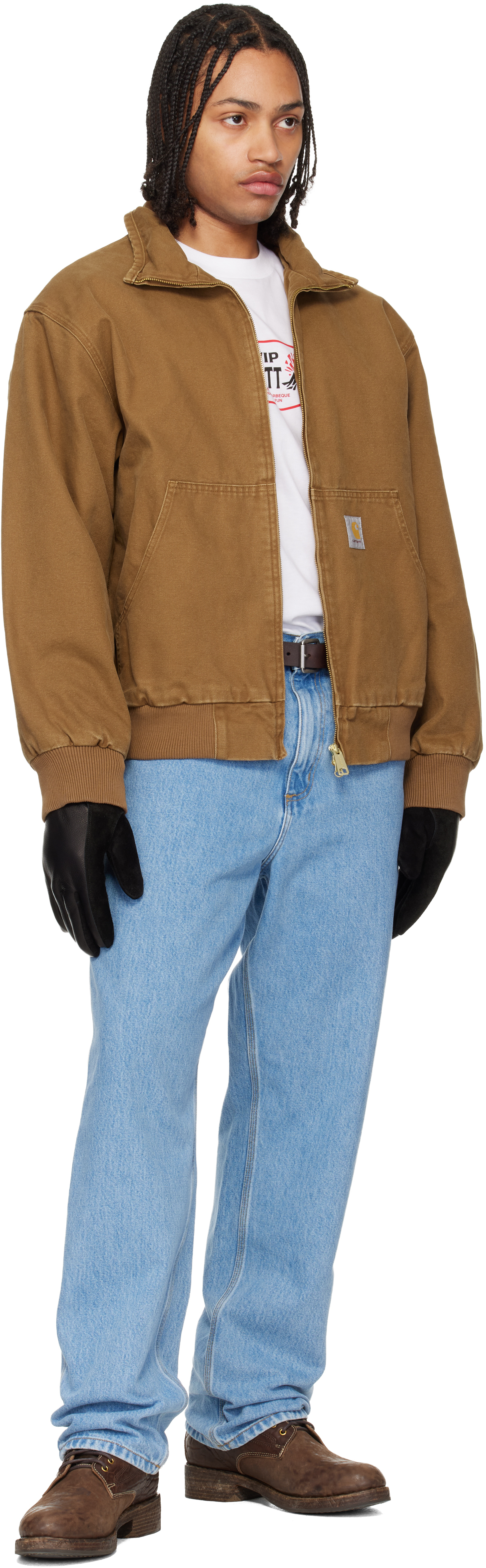 Blue Single Knee Jeans