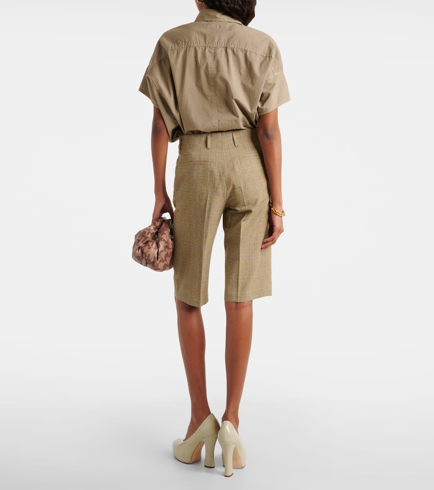 Dries Van Noten Printed silk satin shirt dress