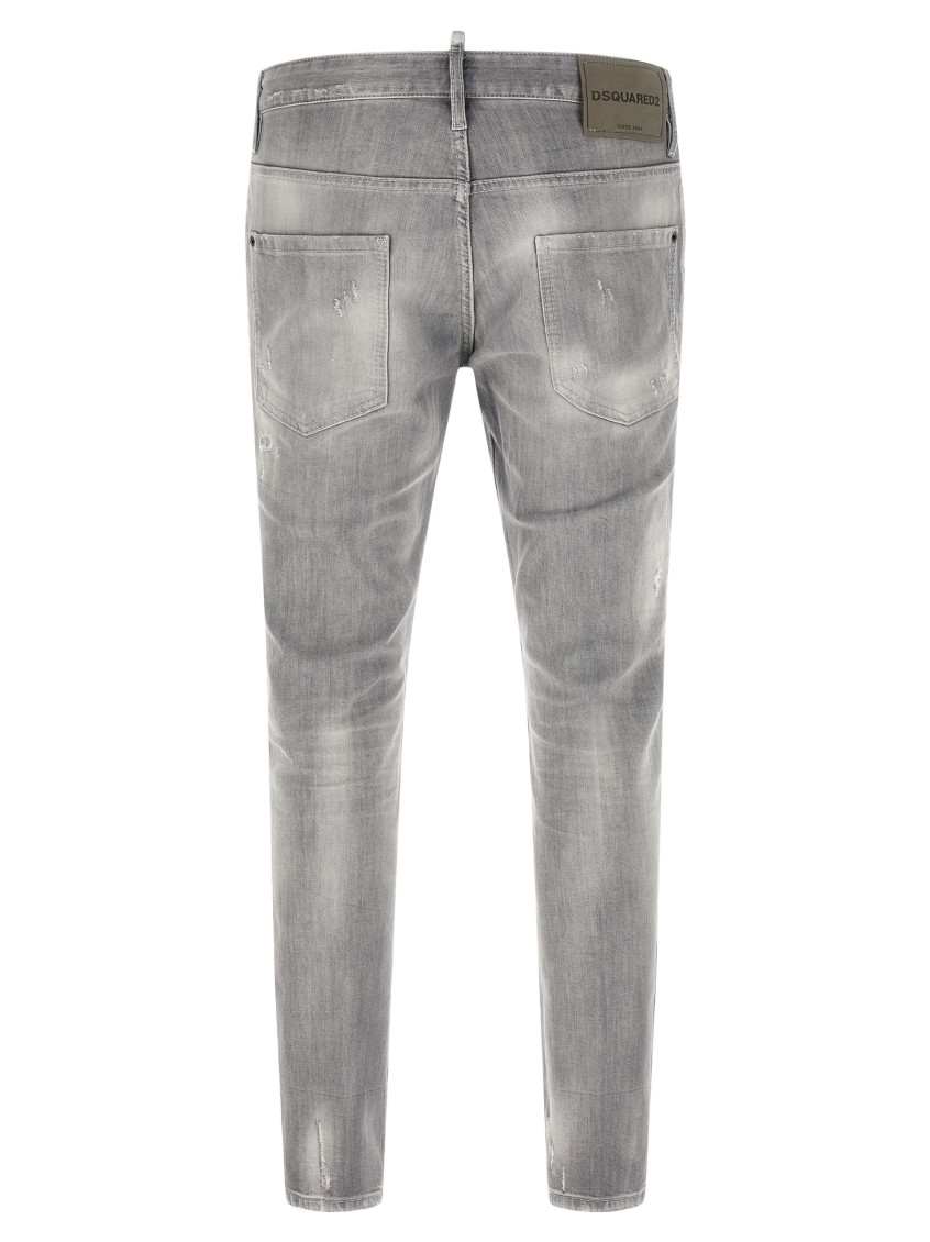 Grey Slim Mid Rise Jeans