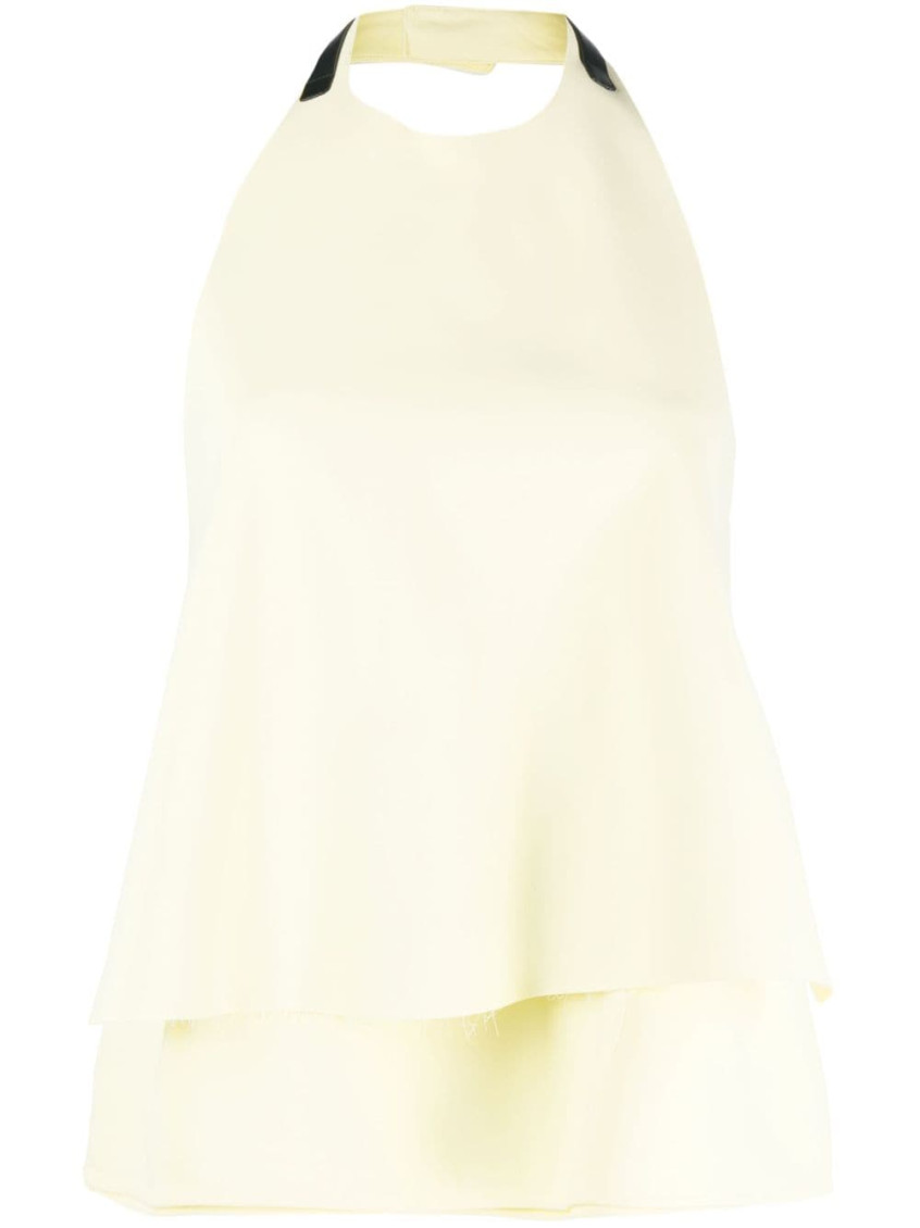 - Halterneck Open-back Top