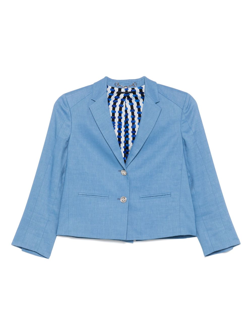 2000s single-breasted blazer - Blue