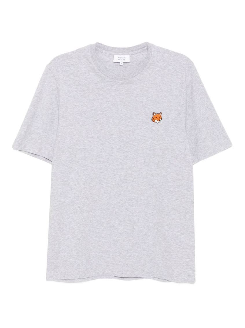 Grey Fox Head Cotton T-shirt