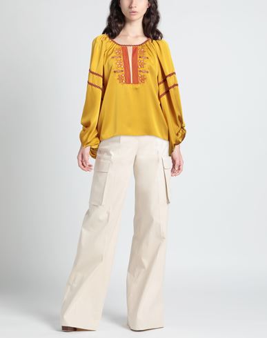 Woman Top Yellow Size 4 Polyester