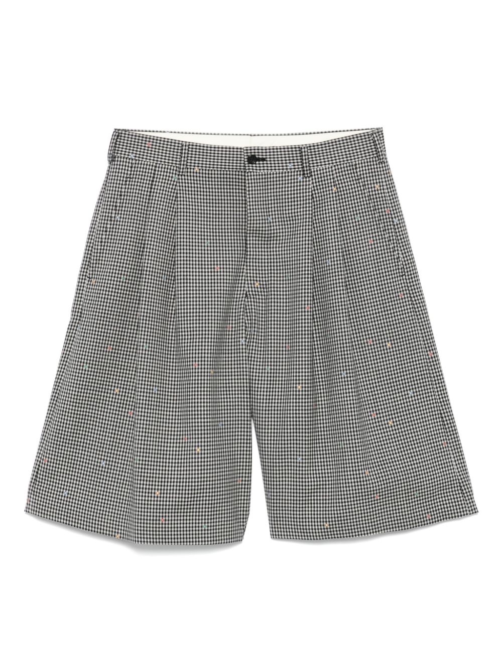 Comme des Garçons Homme Plus plaid tailored shorts - Black