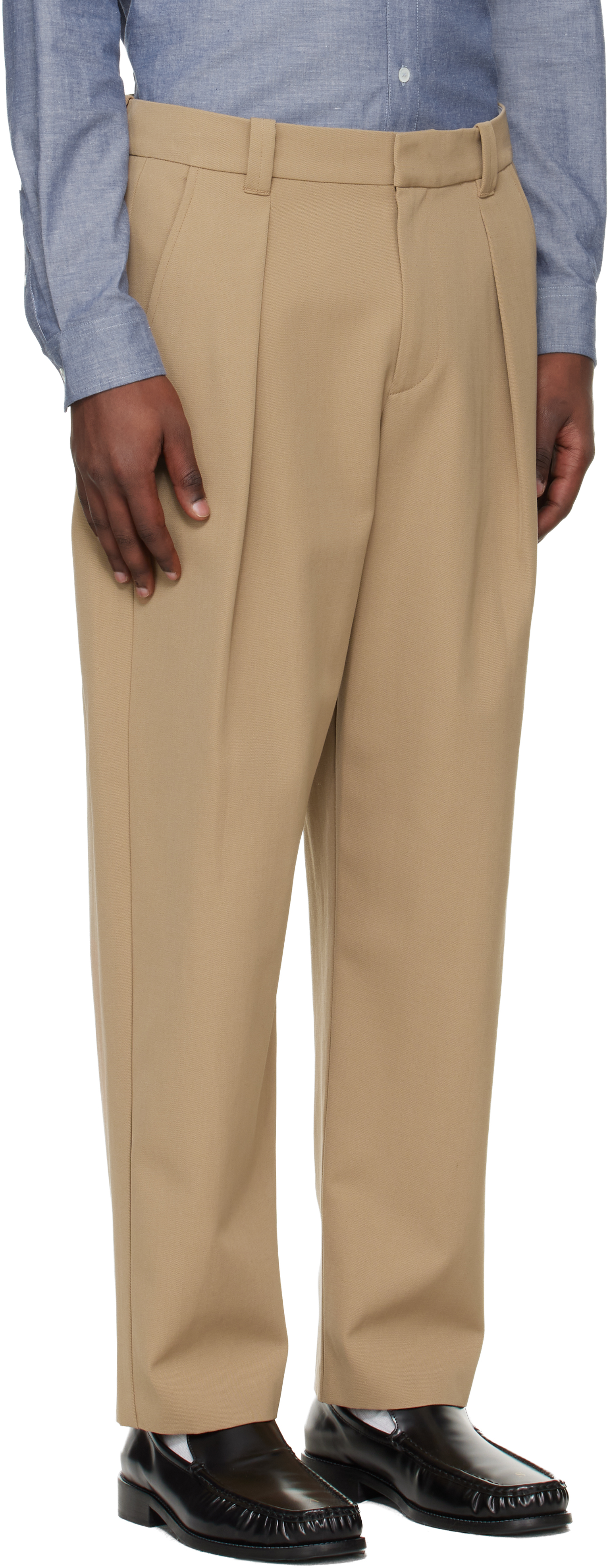 Beige Renato Trousers