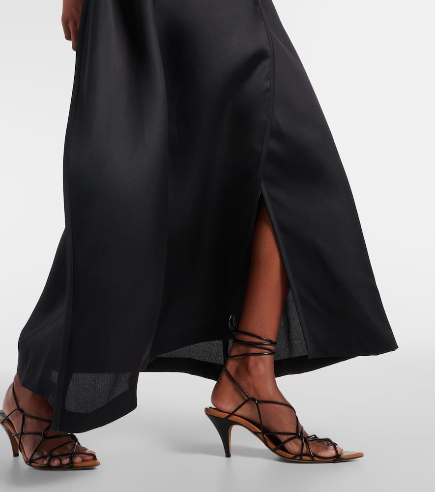 Mila silk maxi skirt