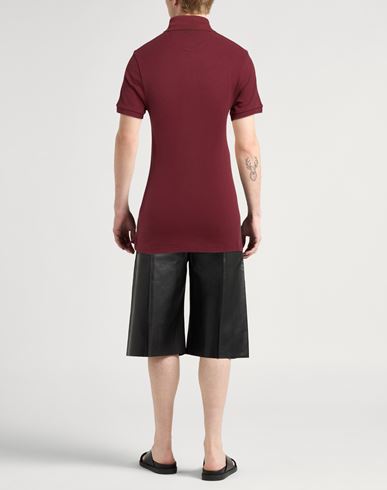 Man Polo shirt Burgundy Size M Cotton