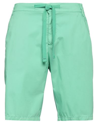 Man Shorts & Bermuda Shorts Light green Size 30 Cotton, Polyester, Elastane