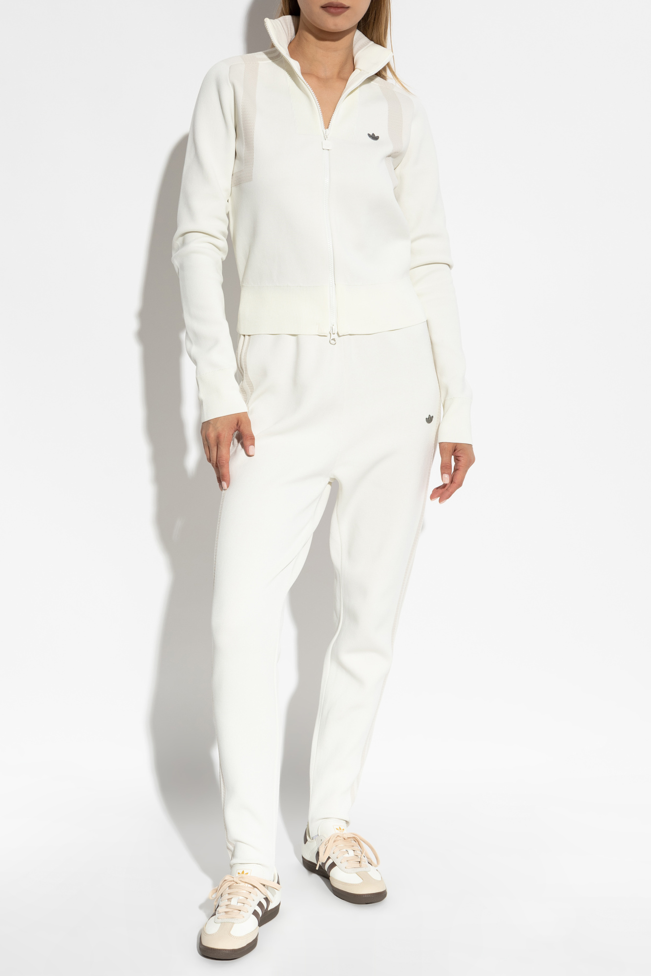 Sweatpants With A Logo-shaped Appliqué, Women's, Cream
