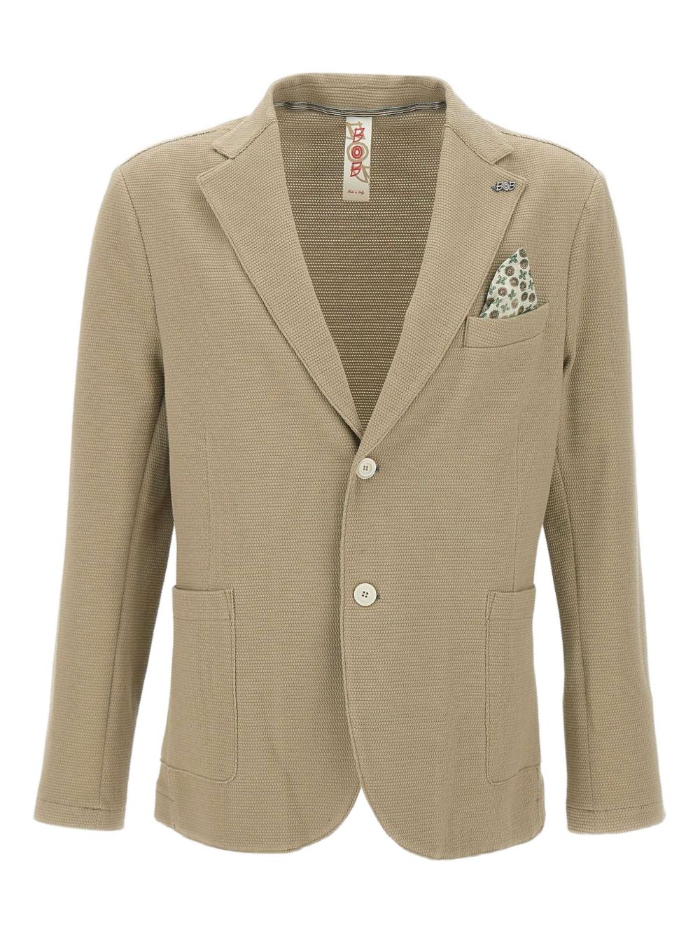 Textured blazer - Neutrals