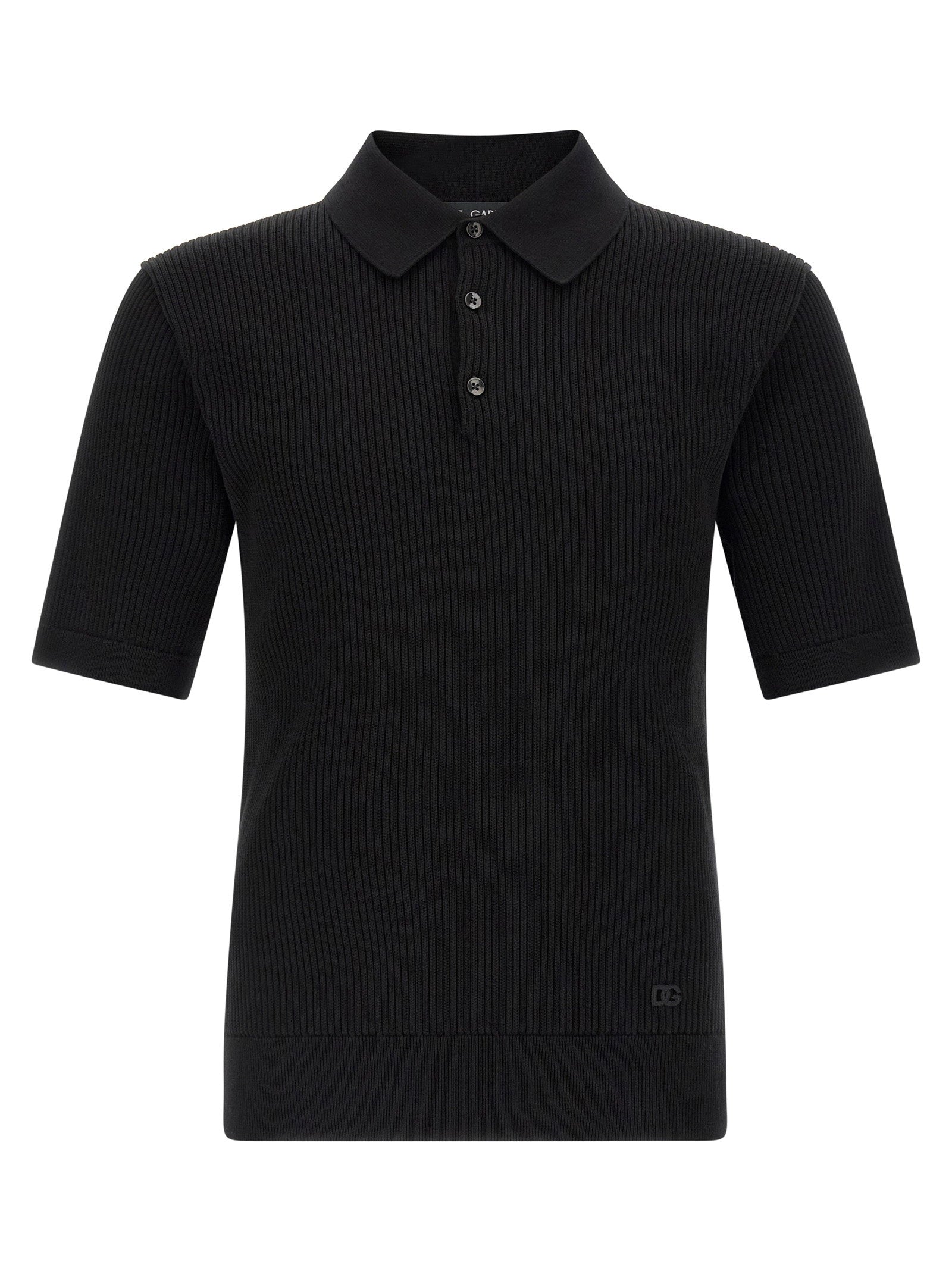 Micro-ribbed Polo Shirt