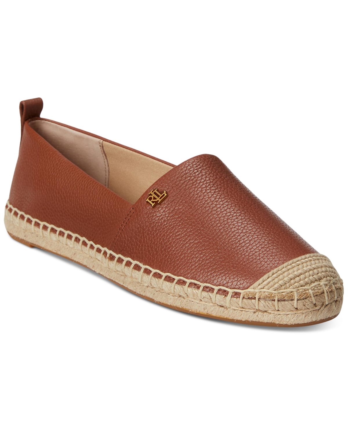 Women's Cameryn Espadrilles - Deep Saddle Tan Tumbled Leather