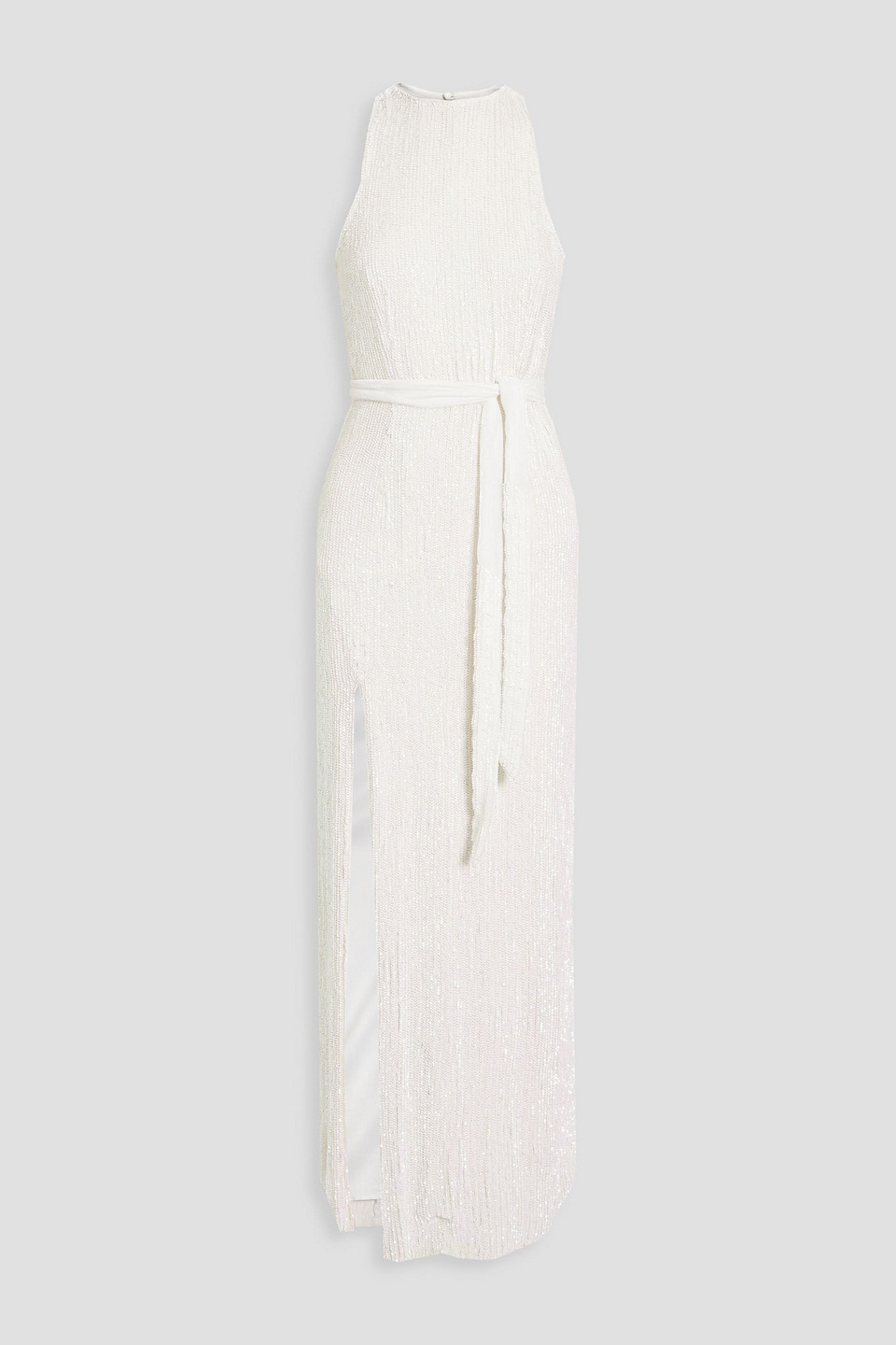 Tzilly belted sequined chiffon maxi dress