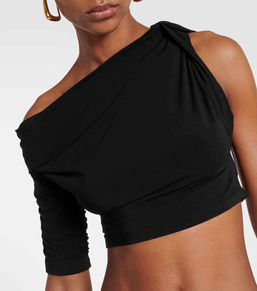 Le Haut Drapeado jersey crop top