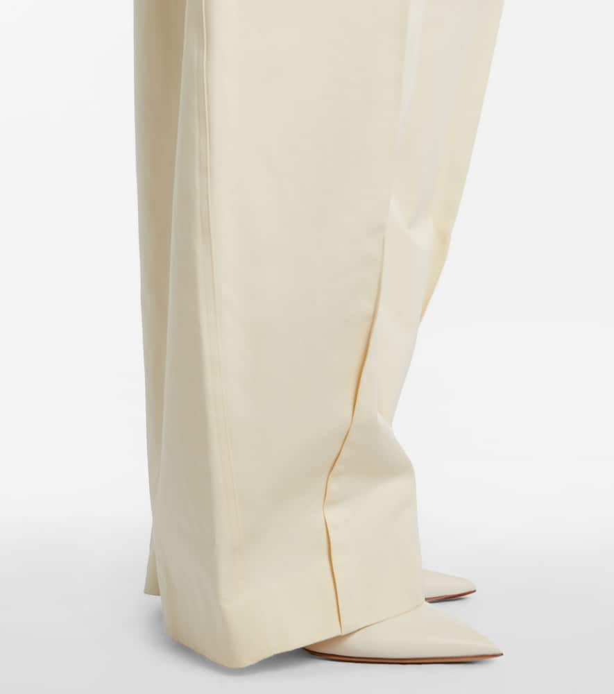 Idoneo cotton gabardine wide-leg pants