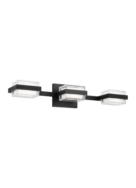 Nightshade Black LED Bath Vanity from the Kamden Collection