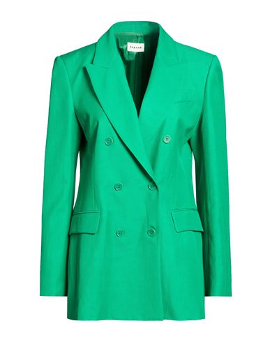 P. a.r. o.s. h. Woman Blazer Green Size M Viscose, Linen