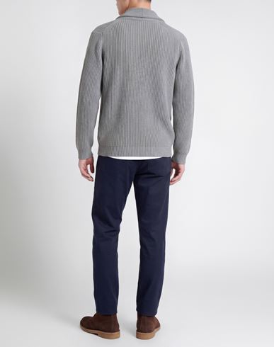 Man Cardigan Light grey Size XL Merino Wool, Polyamide